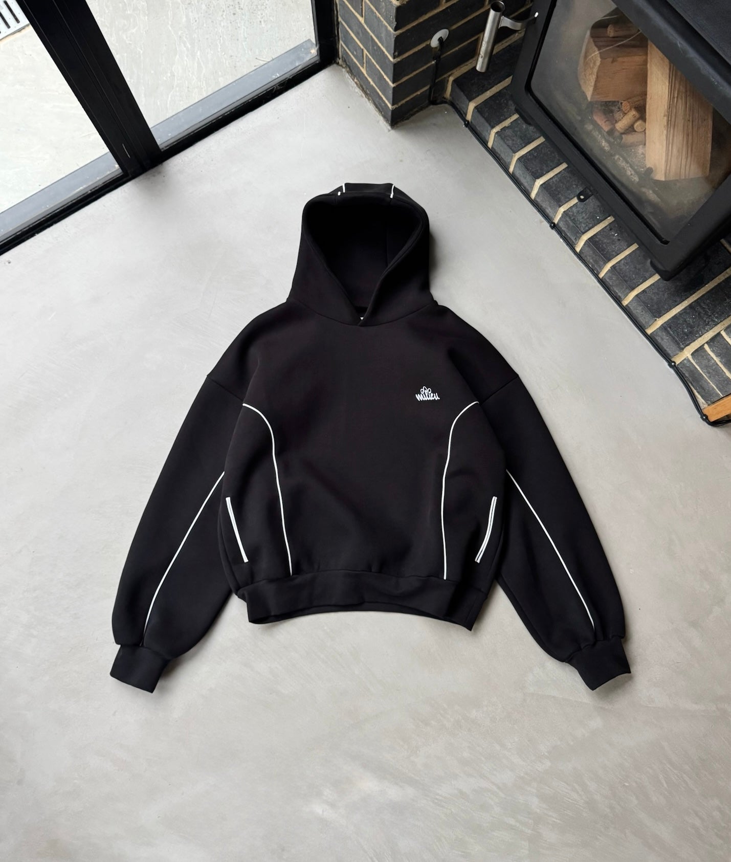 Black Tracksuit Hoodie